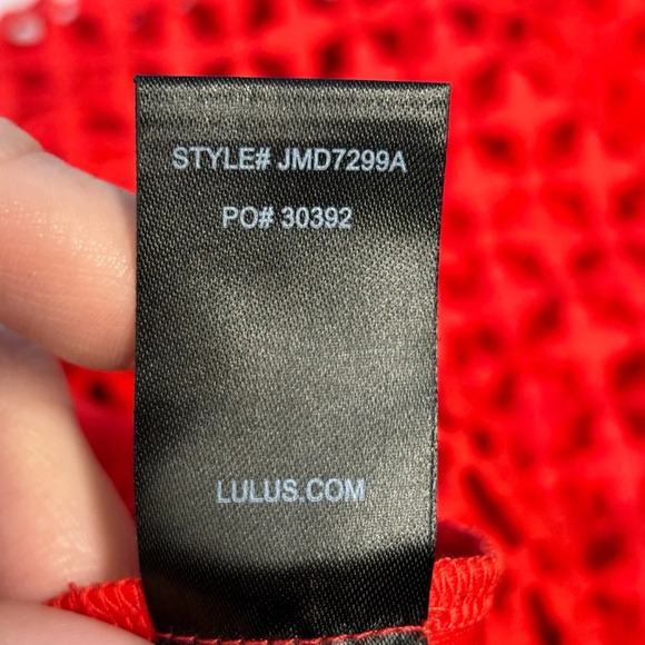 LULUS KINDHEARTED RED LACE SLEEVELESS MINI DRESS M Pencil Sheath - Picture 7 of 10